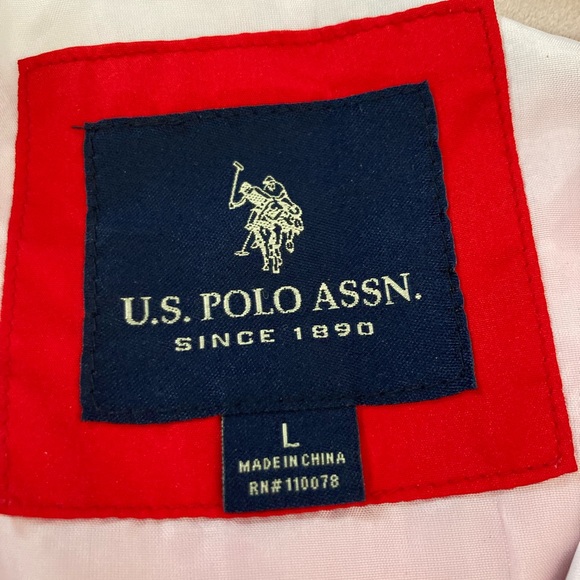 NWOT U.S. Polo Assn. Red, White, & Blue Windbreaker Large - Picture 2 of 10